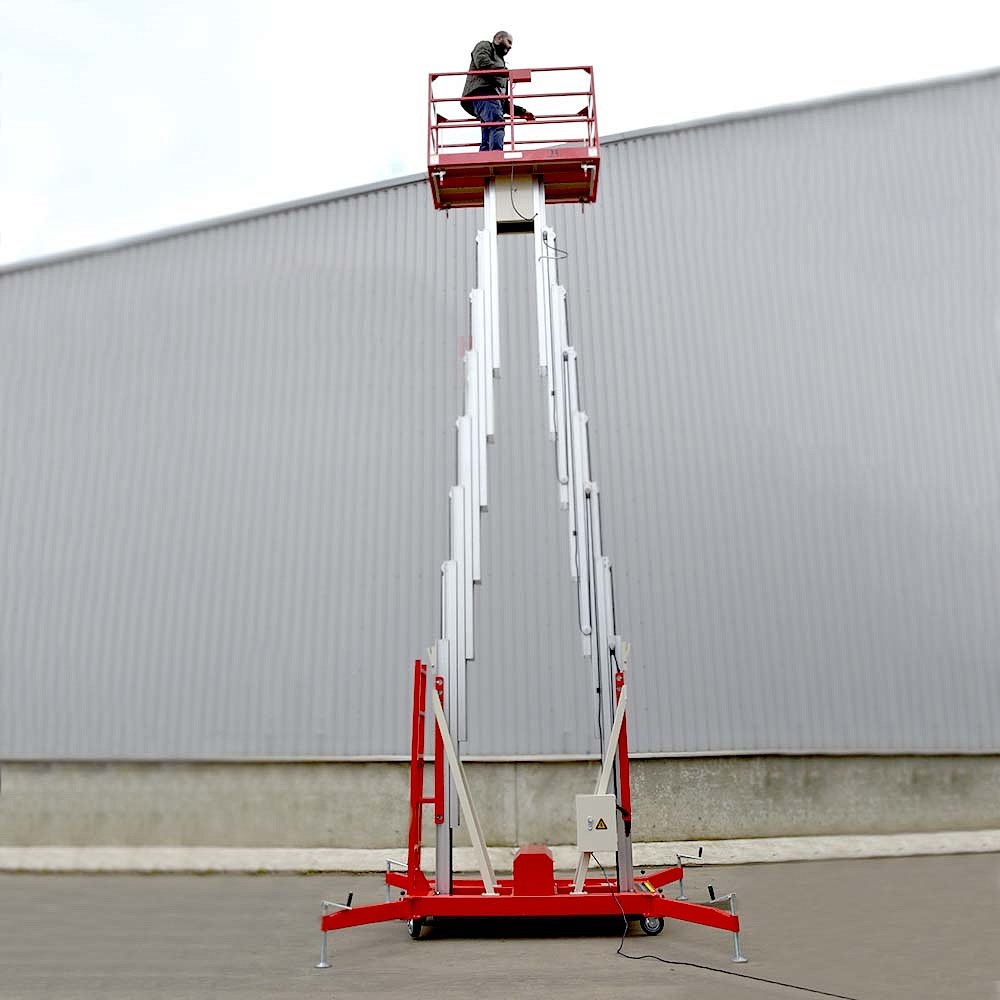 Фото 15 - Телескопический Двухмачтовый Подъемник ZX-2-100 OXLIFT 10 м 200 кг.