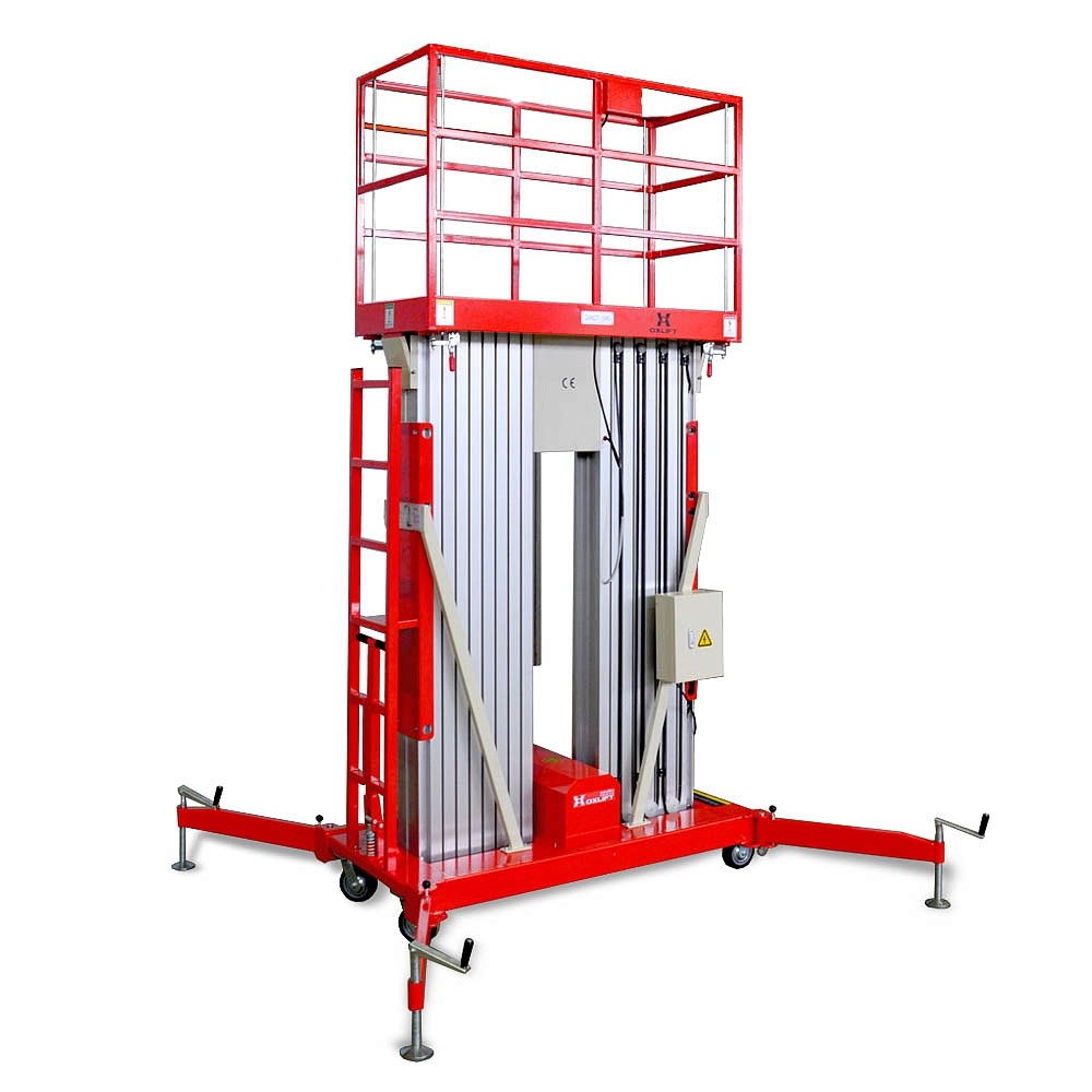 Фото 19 - Телескопический Двухмачтовый Подъемник ZX-2-140 OXLIFT 14 м 150 кг.