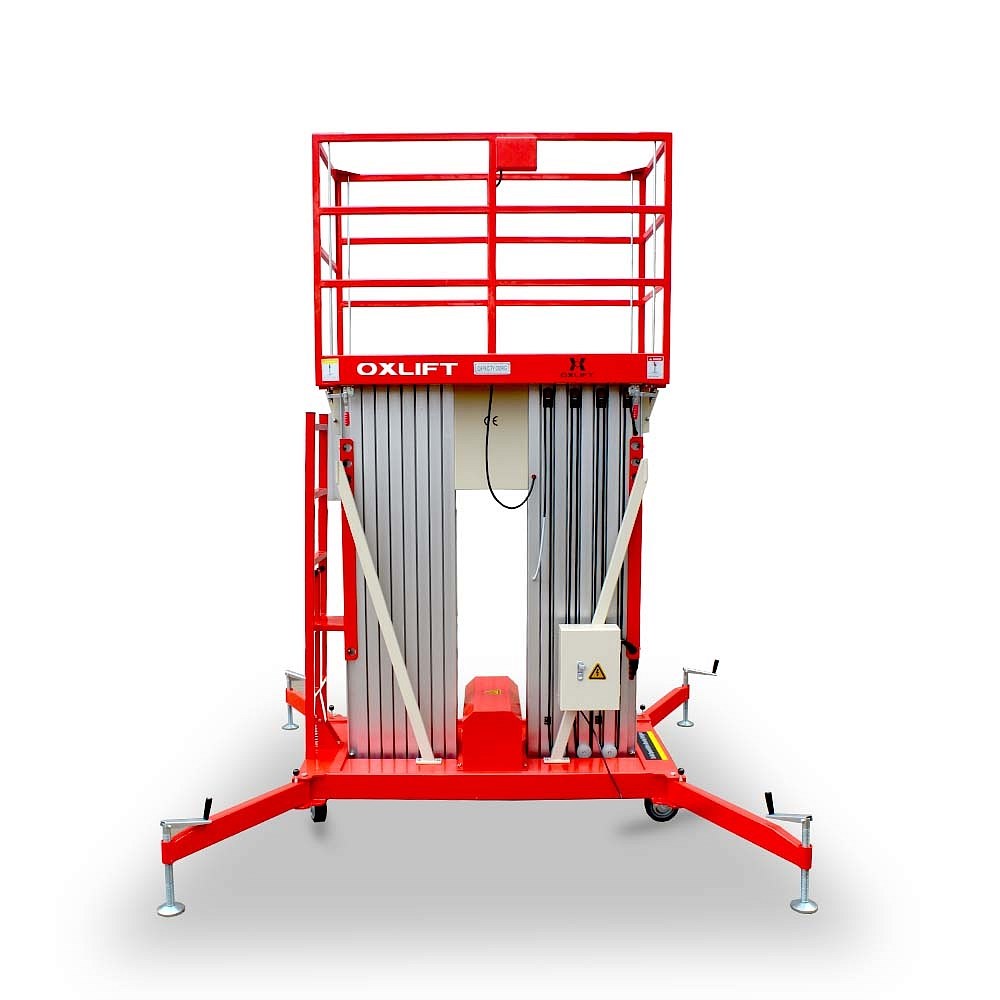 Фото 7 - Телескопический Двухмачтовый Подъемник ZX-2-090 OXLIFT 9 м 200 кг.