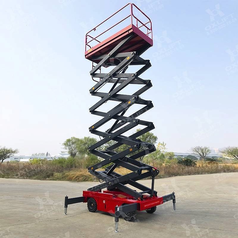 Фото 35 - Самоходный Ножничный Подъемник QZ-050-075 OXLIFT 500 кг 7,5 м.