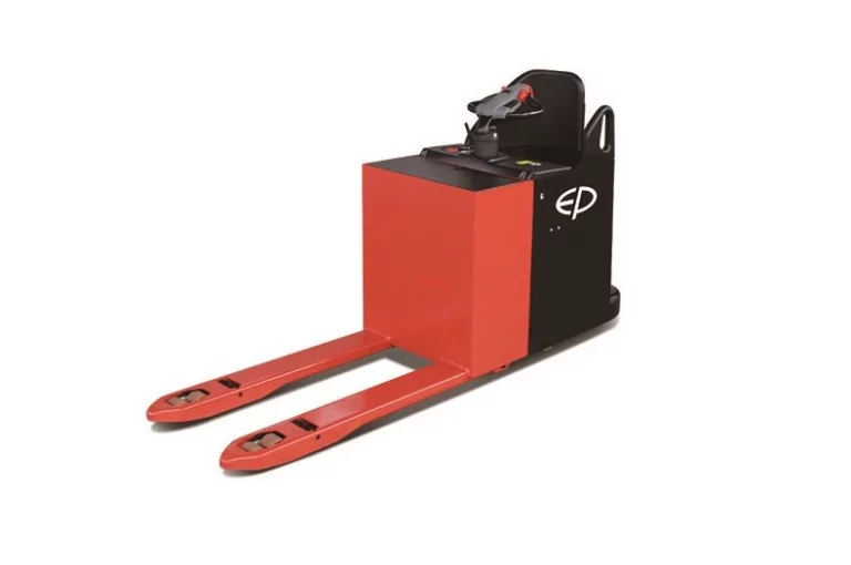 Фото 1 - Перевозчик паллет EP Equipment KPL201 (Кислотный, с платформой для оператора).